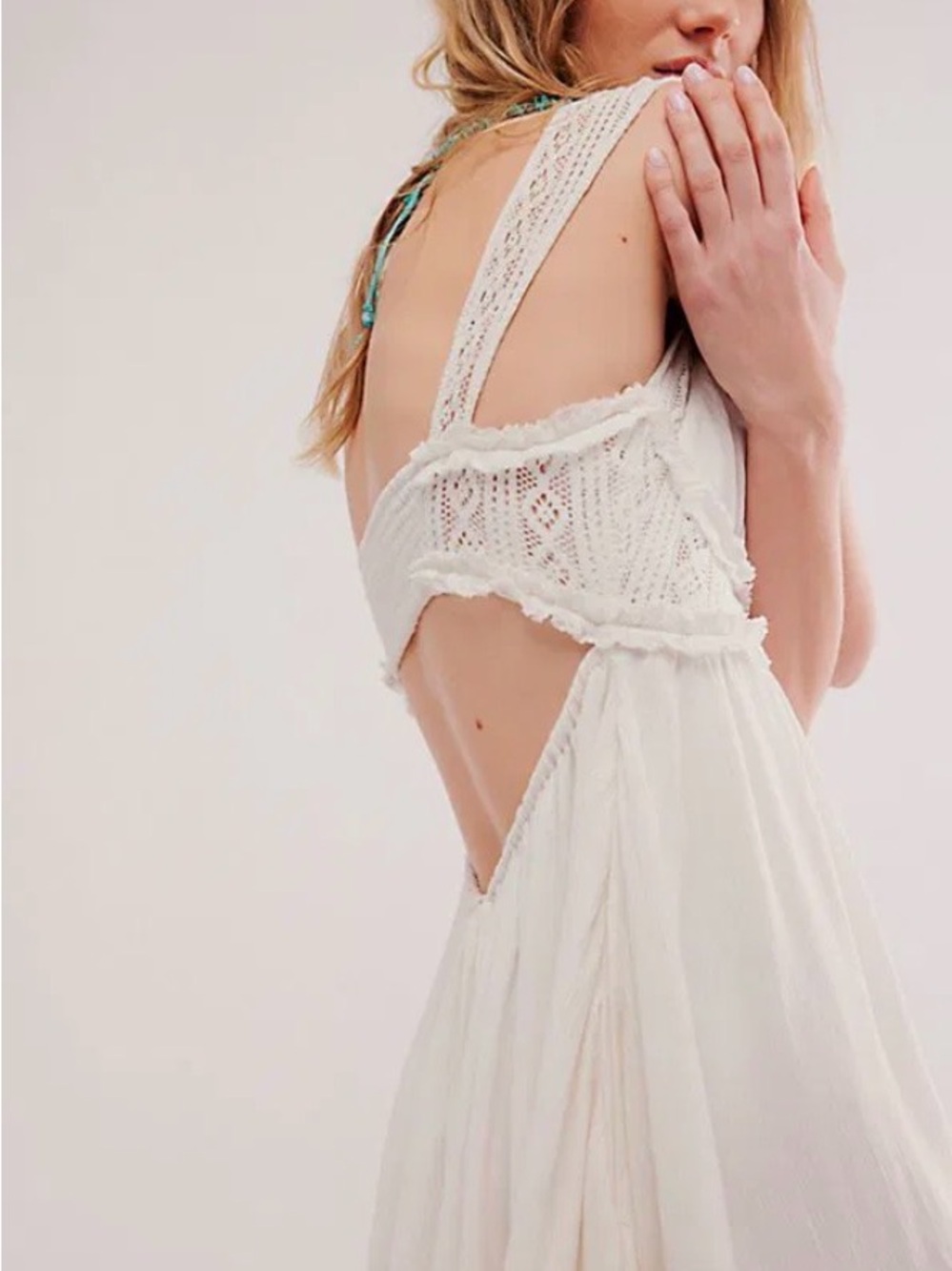 Free People Hadlee Maxi Dress White - Picture 5 of 16